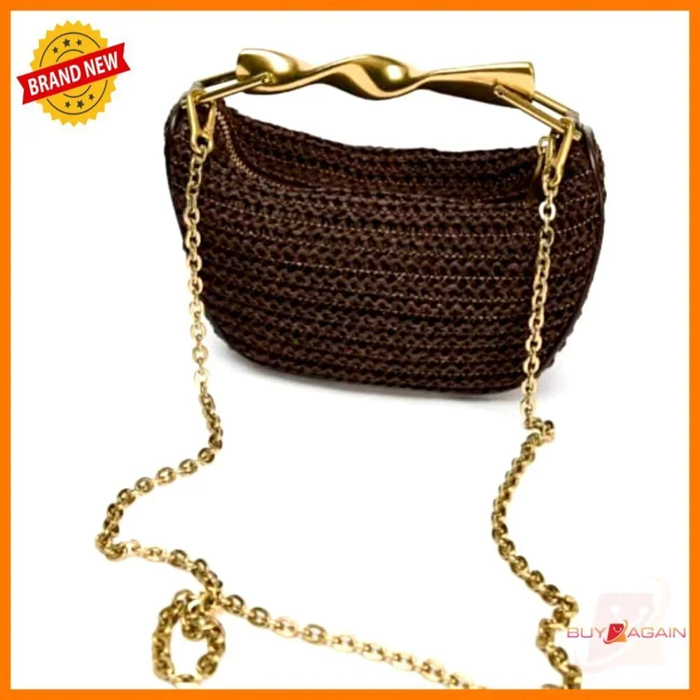 Mini Straw Tote Bag Crossbody Shoulder Handbag Woven Summer Purse